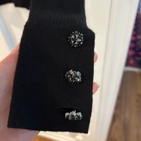 L'agence Sky Button Detail Crop Crew Sweater - Picture 8 of 13